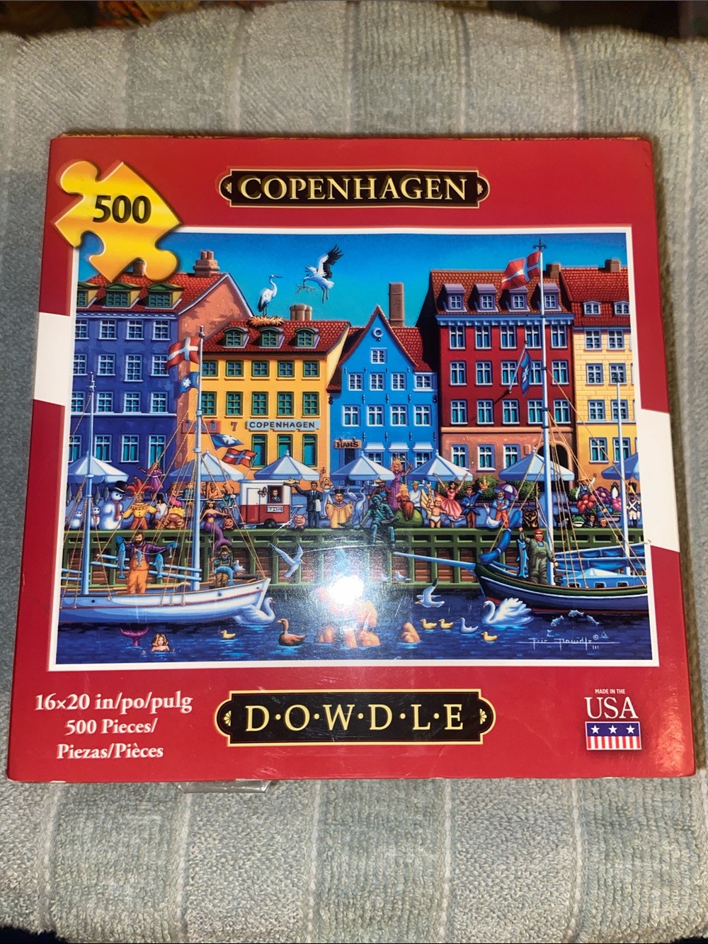 Dowdle Copenhagen 500-Piece Jigsaw Puzzle - Red Box